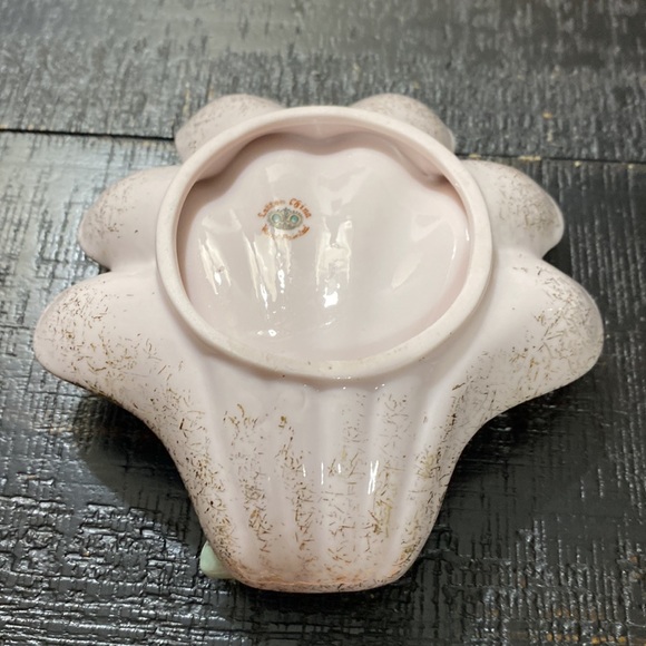 Vintage Lefton Pink Shell Trinket Dish! - Picture 4 of 5